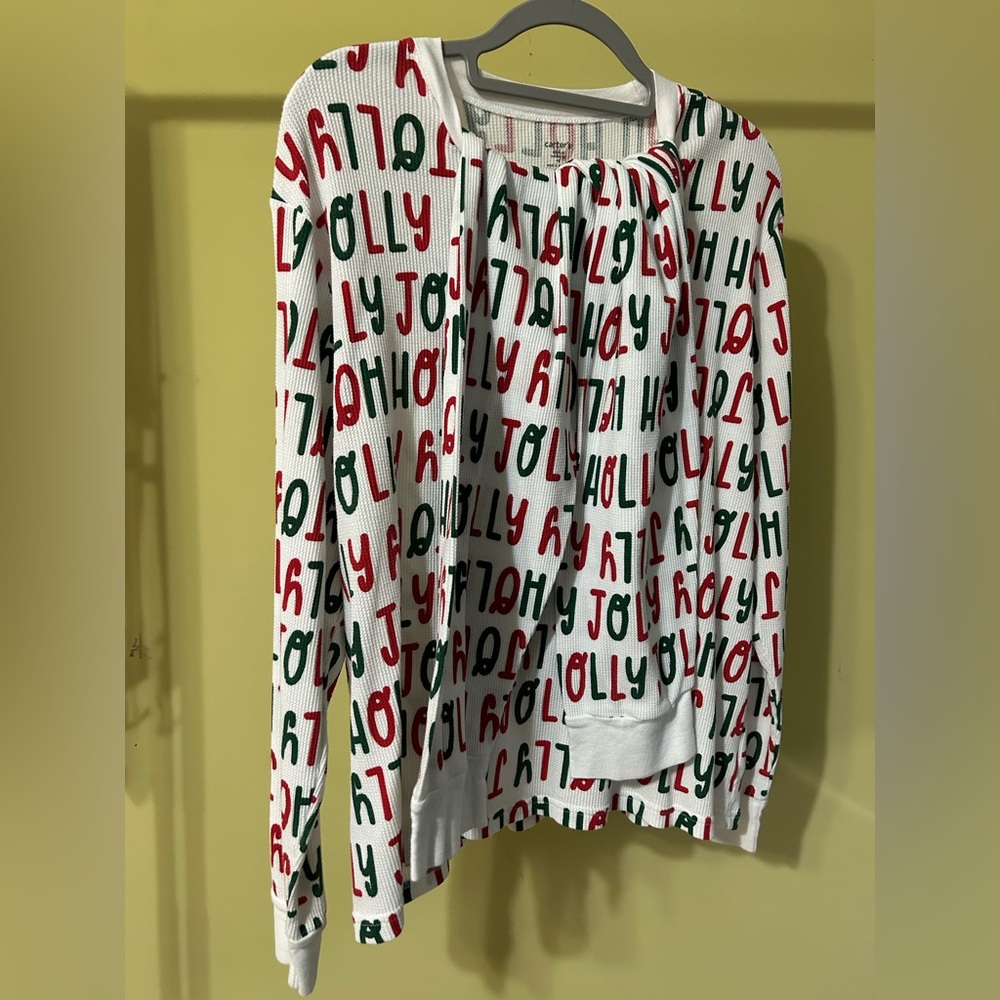 Carter's Adult Red and Green Christmas Pajamas - Picture 4 of 7